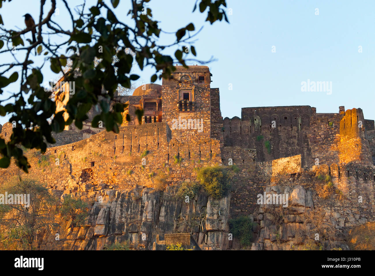 Ranthambore Fort overlooking the reserve